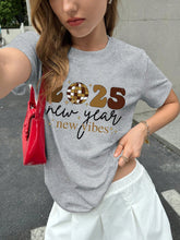 Women's Casual Loose Fitting Slogan Print Round Neck Short Sleeve T-Shirt Graphic Tees Women Tops